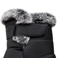 Botas impermeables de nieve de algodón de tubo nuevo High 2025 para mujer, zapatos casuales - details 4
