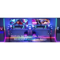 BEXEVUE Escritorio Gaming con LED