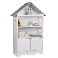 Estantería para niños, estantería para niños con puerta, estante de almacenamiento, estantería de exhibición, libros para guardería, juegos, juguetes, organizador ordenado - details 1
