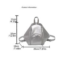Bolso Hobo de Color sólido, bolso de hombro de piel sintética con cremallera, bolso cruzado multifunción impermeable, mochila para mujer - details 0