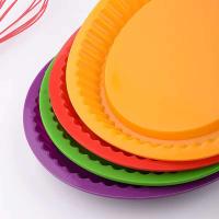 Molde de Pizza de Silicona de Alta Temperatura Liberación Fácil 26cm Accesorios de Pastelería para Herramientas de Cocina - details 4