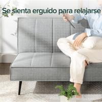 Sofá Cama - Sofá Cama Plegable 2 en 1 - Adecuado para habitaciones de invitados y espacios pequeños - PVC Negro - details 21