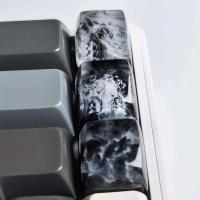 Teclado nical DIY, pegamento de goteo de resina, eje cruzado de nieve, lista de regalos ESC personalizada, tecla transparente de montaña Fuji - details 0