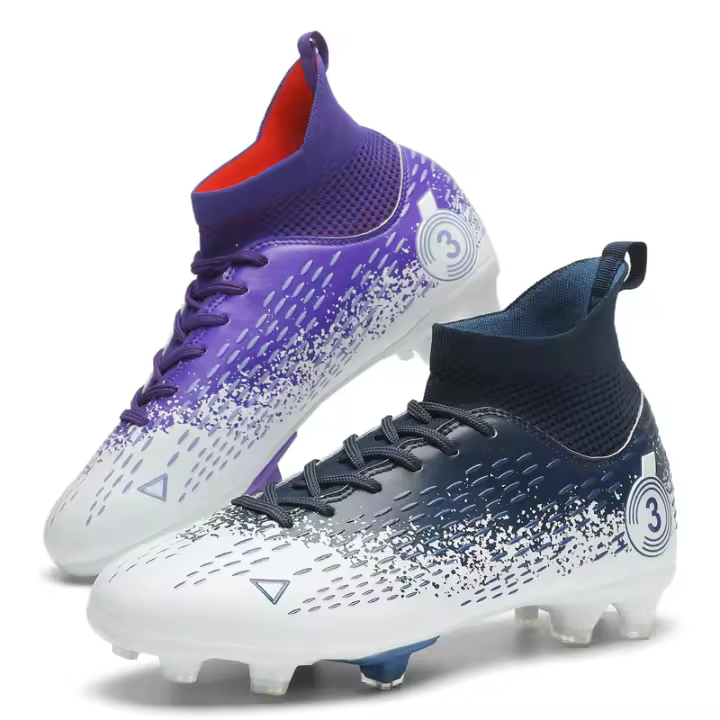 Zapatos de fútbol de marca para hombres, botines de fútbol para niños pequeños, zapatillas de entrenamiento de fútbol de cuero para niños, zapatos de tacos de fútbol al aire libre - 1