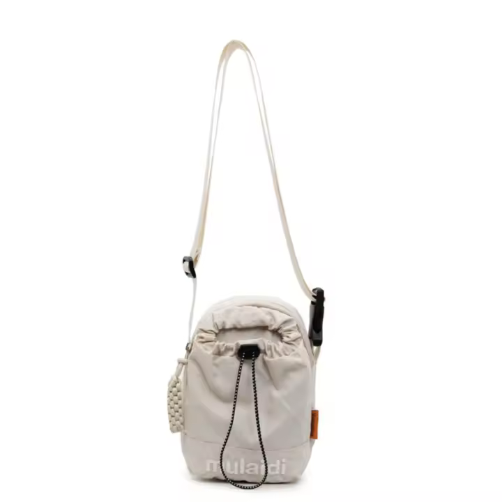 Bolso cruzado ligero para mujer, bolso para botella de agua de estilo coreano con cordón, bolso pequeño portátil ajustable para teléfono móvil, bolso de viaje - 1
