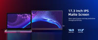 Uperfect-Monitor portátil de 1080P, dispositivo con pantalla de 144HZ y 17,3 ", USB C, HDMI, VESA - details 4
