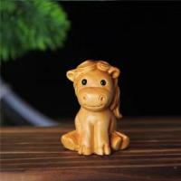 Doce zodiaco tallado en madera, doce zodiaco, lindo tallado en madera, adornos en miniatura, artesanía, Animal PEQUEÑO - details 1