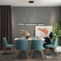 NEO Gleam-candelabro moderno minimalista para comedor, cocina, Bar, candelabros de moda, colgante de correo gratis, iluminación LED - details 3
