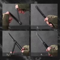 Cuchillo Plegable al Aire Libre Mango de Alta Dureza Cortador Ideal para Acampar, Barbacoa, Supervivencia - details 4