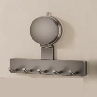 Con 3/5 ganchos, ganchos de ventosa, estante de almacenamiento reutilizable sin perforaciones para abrigo, toalla, ahorro de espacio, gancho Universal montado en la pared - details 5
