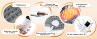 Manta de fisioterapia eléctrica para el hogar, calentador de cintura y pies con Control remoto, soporte lavable a máquina - details 3