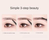 Lápiz potenciador de cejas de doble cabeza, tatuaje resistente al agua, lápiz profesional para cejas de larga duración con cepillo para cejas, maquillaje de ojos Natural - details 13