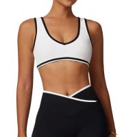 Ropa Interior Deportiva para Mujer Top Push Up, Sujetador de Yoga para Fitness, Rayas de Colores Diversos, Camiseta para Gimnasio - details 0