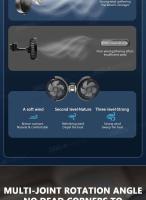 SEAMETAL-reposacabezas de refrigeración, ventiladores de doble cabezal, rotación multiángulo, ventilador de aire enfriador ajustable de 3 velocidades para accesorios de coche - details 4