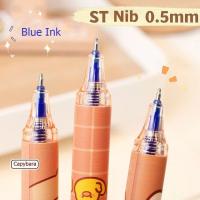 Bolígrafo borrable de capibara INS Kawaii, bolígrafo de escritura bonito estético de dibujos animados, tinta azul, bolígrafo de Gel de 0,5mm para escuela, 6 uds. - details 5