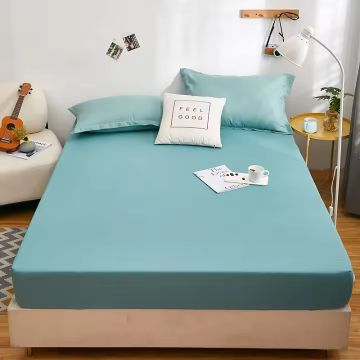 Sábana Ajustable Impermeable Cubierta de Cama Elástica Amigable con la Piel Estilo Floral - 1