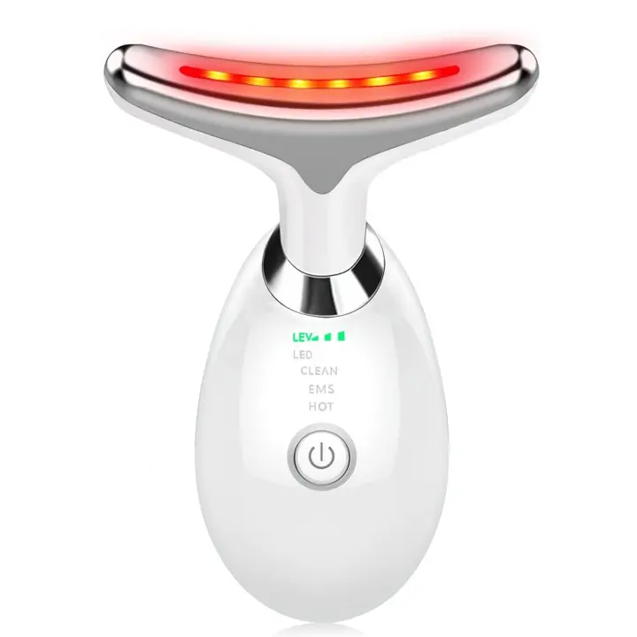 Scttomon Masajeador Facial Dispositivo de Escultura Facial de Luz LED Antiarrogamiento para Mujeres y Hombres Equipo de Belleza para el Cuello y los Ojos - 1