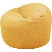 Terciopelo Acanalado - Suave y Confortable - Puff Pera con Relleno de Espuma Incluido, Óptimo Apoyo para la Espalda - Bean Bag, Sofa Puff Gigante (100 cm, Azul Marino) - details 13