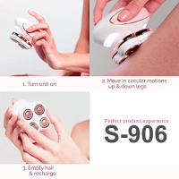 Depiladora de depilación indolora para mujeres y hombres, afeitadora hine femenina, máquina de afeitar para piernas, cuerpo, labio eléctrico, mejilla y Dama - details 1