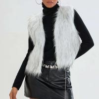 Chaquetas con frente abierto para mujer, chaleco liso, ropa de calle, chaleco de cuero sintético sin mangas de Color sólido a la moda - details 4