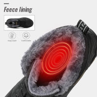 Botas de invierno para hombre, botines de camuflaje, botas de nieve impermeables, zapatillas de trabajo de felpa que mantienen el calor, zapatos militares, zapatos de senderismo tobilleros elegantes - details 6