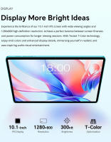Tableta Teclast P30 de 10.1 pulgadas, Android 14, 4GB de RAM 64G de ROM, cámara dual Al de 5MP, resolución de 1280x800, Octa-Core, batería de 6000mAh, Type-CGMSWiFiBluetooth3.5mm - details 10