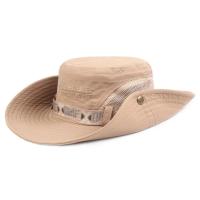 Summer Men Bucket Hat Outdoor UV Protection Wide Brim Panama Safari Hunting Hiking Hat Mesh Fisherman Hat Beach Sunscreen Cap - details 16