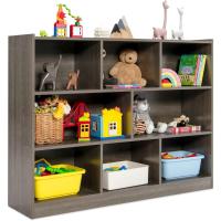 Estantería Infantil con 5 Compartimentos Abiertos, Librería para Juguetes y Libros de Niños, Armario Bajo con Patas Antideslizantes, Estante para Exhibición (111 x 30 x 61,5 cm, Natural) - details 8