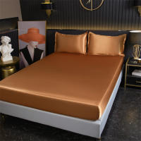 Bonenjoy-sábana bajera para cama tamaño Queen/King, Protector de colchón liso para el hogar, Sábana elástica de lino de Color sólido (sin funda de almohada) - details 7