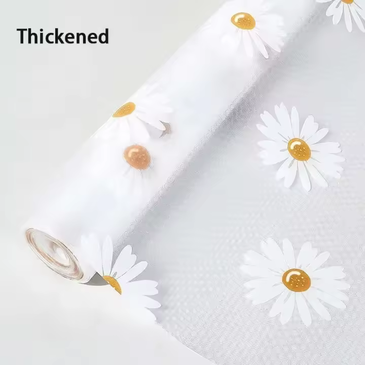 Refrigerador EVA ecológico 3M Con tapete, cubierta para estante, revestimiento antideslizante, impermeable, mantel para guardarropa personal, tapete para mesa de comedor - 1