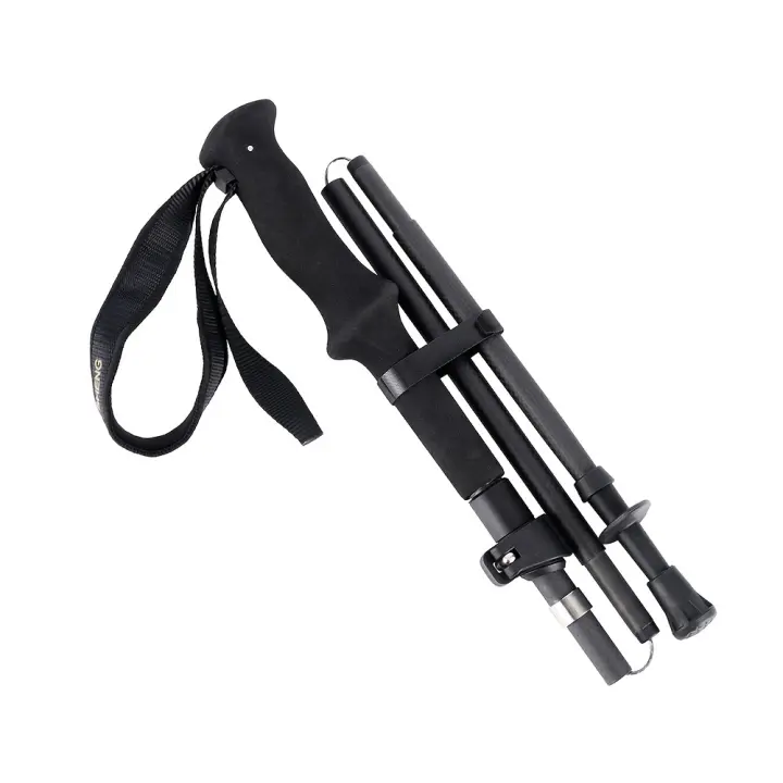 Bastón Telescópico de Sendero de Fibra de Carbono Ligero, Ajustable, Seguro y Portátil con 3 Secciones - 1
