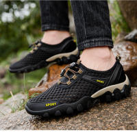 Zapatos casuales de verano para hombre, transpirables, de malla hueca, con suela suave, para senderismo y deportes al aire libre - details 9