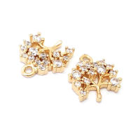 Colgantes de Árbol de Brasso Dorado de 18K Joyería Hazte de Diamantes Falsos y Circonio - details 32