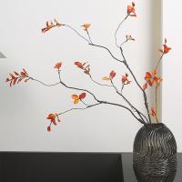 Ramo de plantas de hojas de otoño Retro, hoja de arce Artificial hecha a mano marchita, rama de hoja de arce falsa de 59cm/90cm de largo, decoración del hogar - details 1