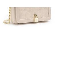 CH Metal Lock Design Color sólido Marca Carta Impresión Cadena Mujer Versátil Commuter Moda Bandolera con solapa Mochila de lujo de alta gama - details 11