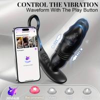 Embalaje privado Masajeador de empuje masculino sexy Plug anal Vibrador consolador para hombres App Buttplug Estimulador de próstata gay Juguete sexual Masturbadores 18+ - details 2