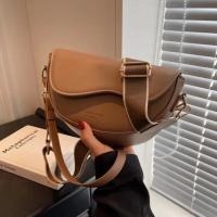 Bolso de Mano con Tapa Abatible de Color Sólido Bolso Ancho para Hombro con Correa para Mujer - details 6