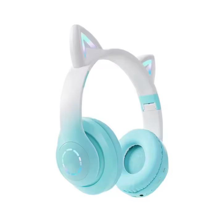 Nuevos Auriculares Inalámbricos Con orejas De Gato, Con emision De Luz LED montadas En La Cabeza - 1