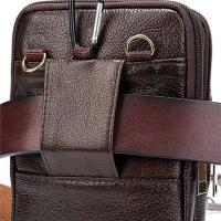 Bolso de Hombro de Cuero Genuino para Hombres Bolso Mensajero de Alta Calidad - details 11