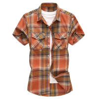 Camisas informales a cuadros para hombre, camisas clásicas de manga corta, camisas de vestir a la moda, 7XL, novedad de verano - details 27
