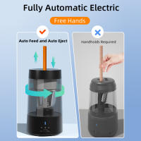 Afilador De Lápices Eléctrico Automático Portátil Recargable Para Lápices De 6-8mm Soporta Hexagonales Triangulares Y Redondas - details 3