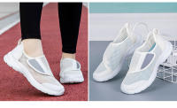 Velcro grande con pies anchos, espalda gruesa, zapatos deportivos de otoño para hombres y mujeres, zapatos para caminar con suela blanda para personas de mediana edad y ancianos - details 24