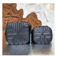 Nuevo bolso de cesta de verduras con diamantes geométricos, bolso de cubo de color de contraste de moda, bolso versátil para mujer. - details 17
