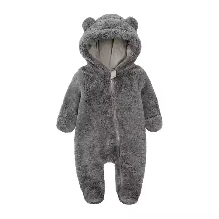 Ropa de Bebe para niños Pequeños, Pelele, Pijamas para niños y niños, CON CAPUCHA DE Algodonocálido Monos, vestidos para nuevos nacidos, novedad de 2023 - 1
