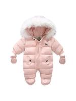 Pijamas calientes y gruesos para bebés, abrigos de lana con capucha interior, abrigos para niños y niñas, recién nacidos - details 6