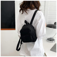 Mochila De terciopelo de pana para mujer, bolso escolar de versión coreana, sencillo, informal, pequeño, 2024 - details 29