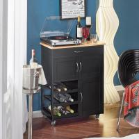 Carrito de Cocina Carrito de Servir con 3 Puertas y 1 Cajón Gris L67cmxH87cmxD38cm - details 10