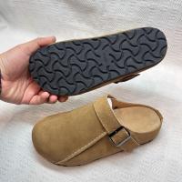 Zapatos Plataforma Retro Mujer 2025 Nueva Primavera Casual Versátil Lazy Nubuck Bolsa Cabeza Media Zapatilla - details 15