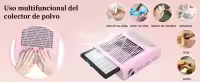 Aspirador de Polvo de Uñas Profesional, 80W, con Filtro reutilizable, de Velocidad Ajustable - details 3