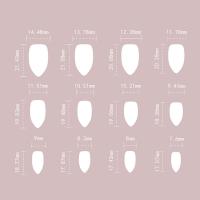 Uñas postizas doradas a prueba de manchas, decoración de purpurina, almendra, manicura, amantes y blogueros de belleza - details 7